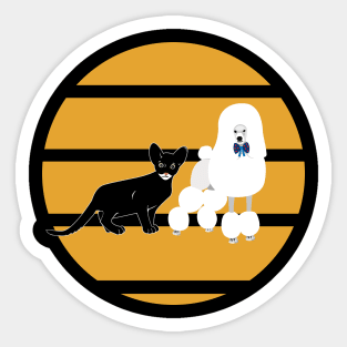 Cat and Dog Sticker